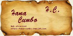 Hana Cumbo vizit kartica